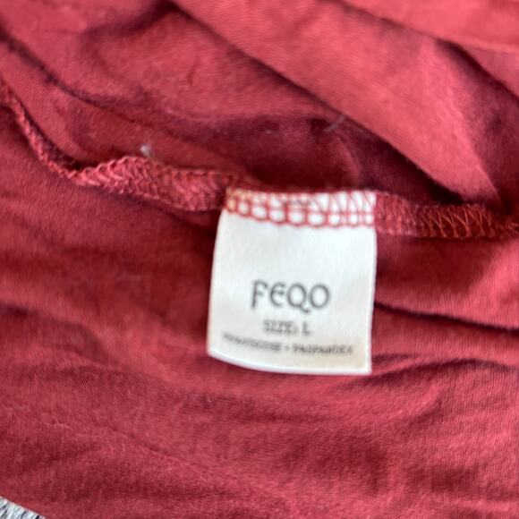 FEQO Women's Long Sleeve Loose Fit Tops Scoop Neck Set of 3 - Size‎ Large - Picture 3 of 11